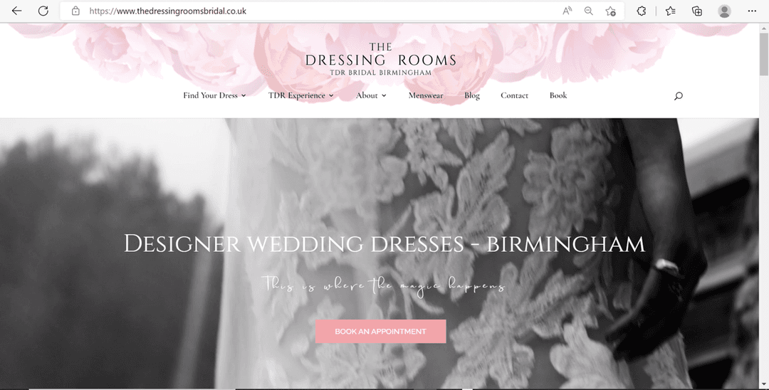 A new website & re-brand for TDR Bridal Birmingham 👰